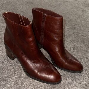 Enzo Angiolini Rich Brown Ankle Booties